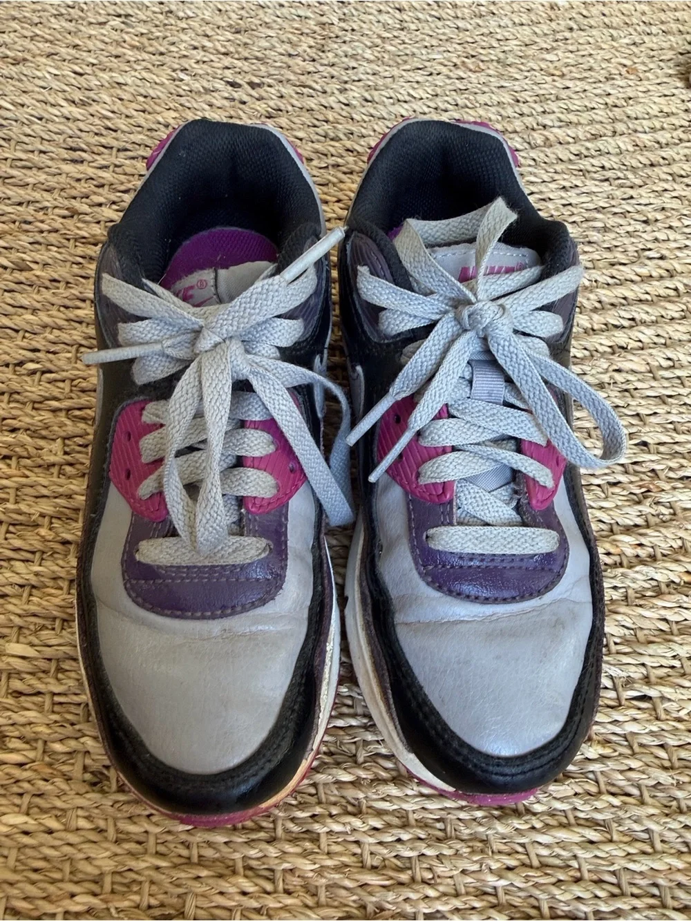 💜👟 Nike Air Max 90 GS “Dark Raisin” Youth Sneakers Size 2Y Big Girls 👟💜